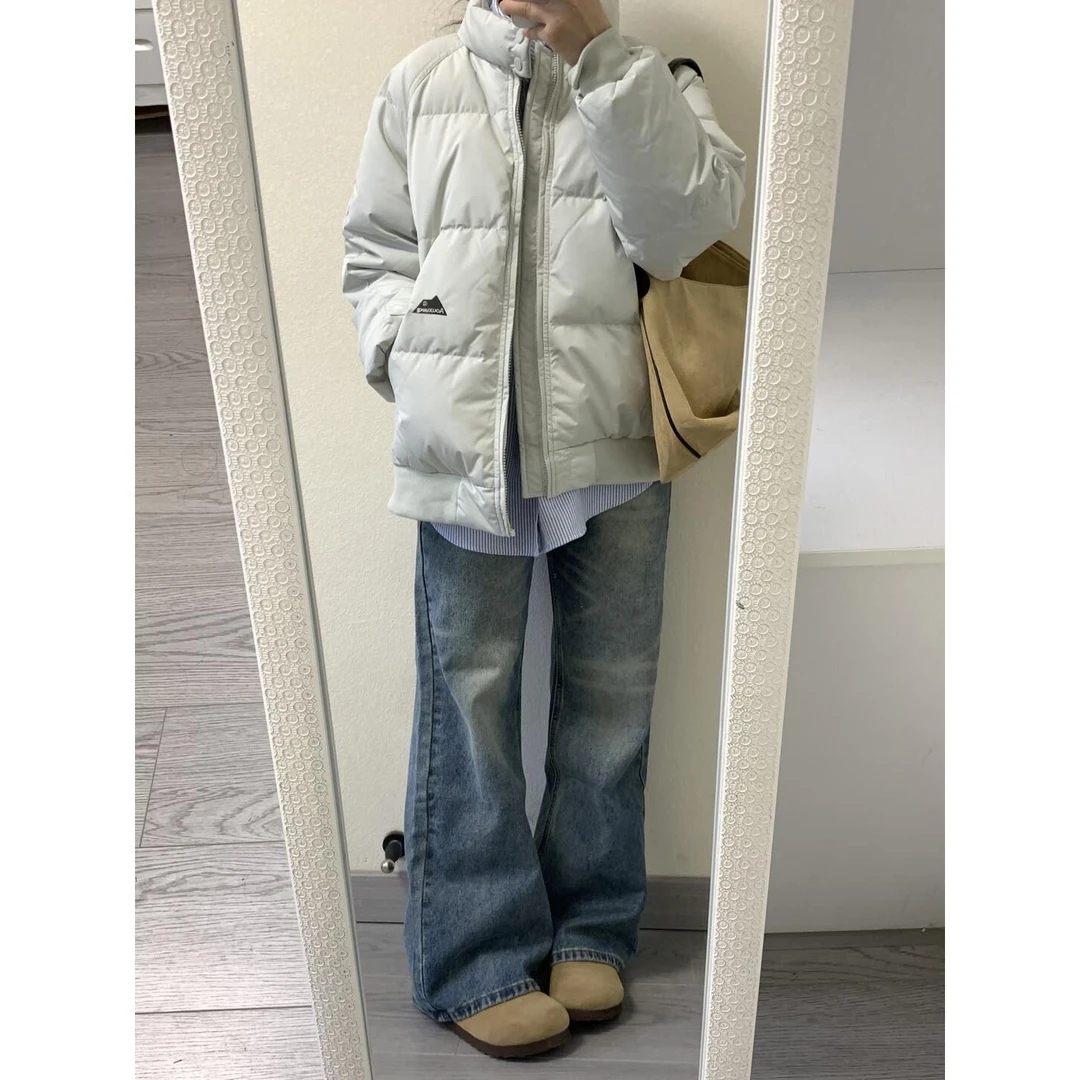 秋冬新款防寒保暖加厚棉服外套女韩版时尚百搭宽松立领棉衣