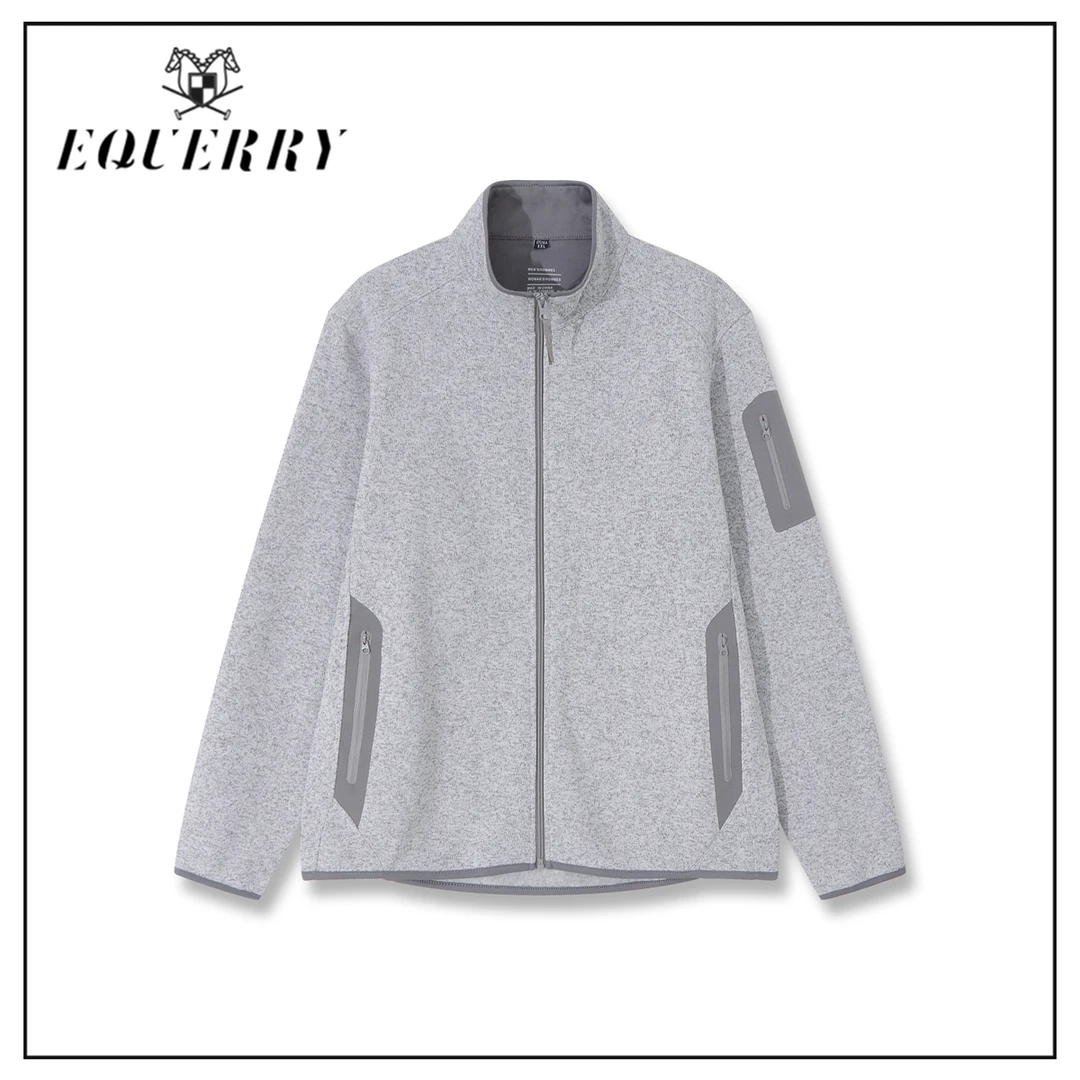 【SHIIEELL】男装纯色立领抓绒拉链夹克外套-J465