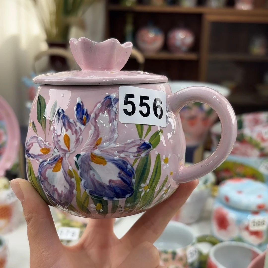 瓷片景德镇手绘高温釉下彩陶瓷茶具