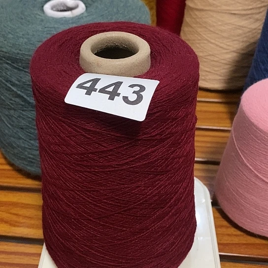 26/2支高货羊绒捡漏紫红0.65斤