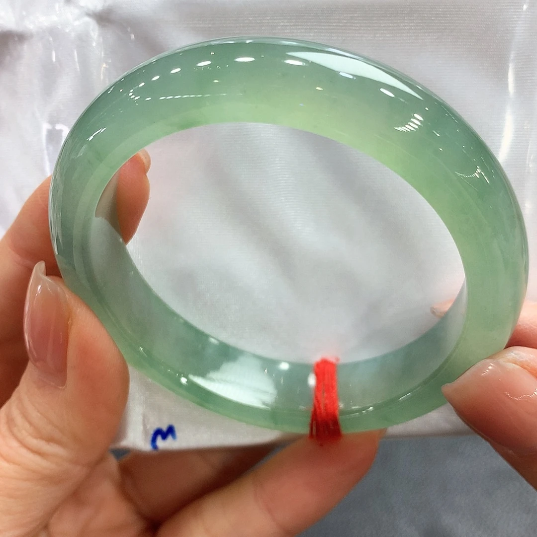 翡翠未镶嵌手镯54正圈两天鉴赏