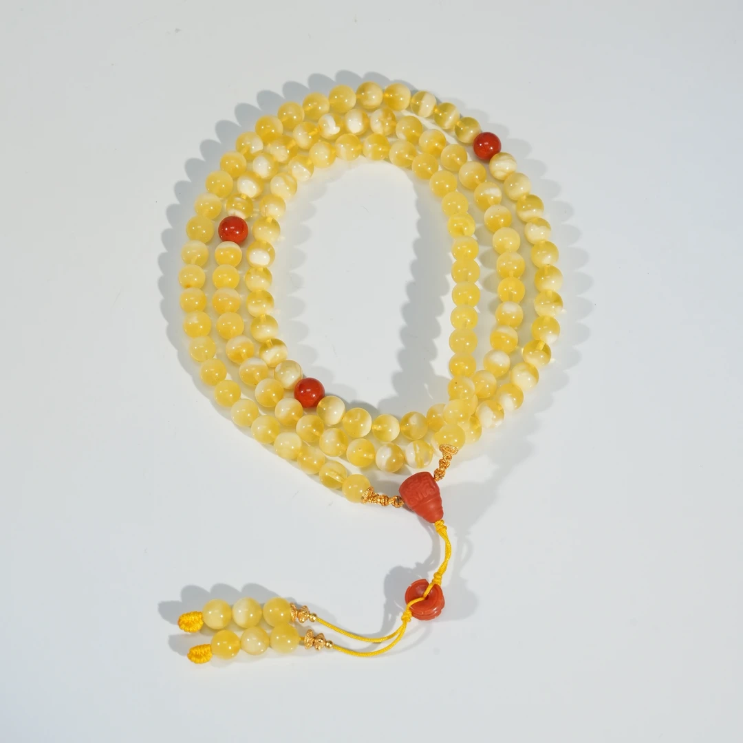 【普陀山欢喜】蜜蜡多圈手串约6mm（发货多样性一件）S41355