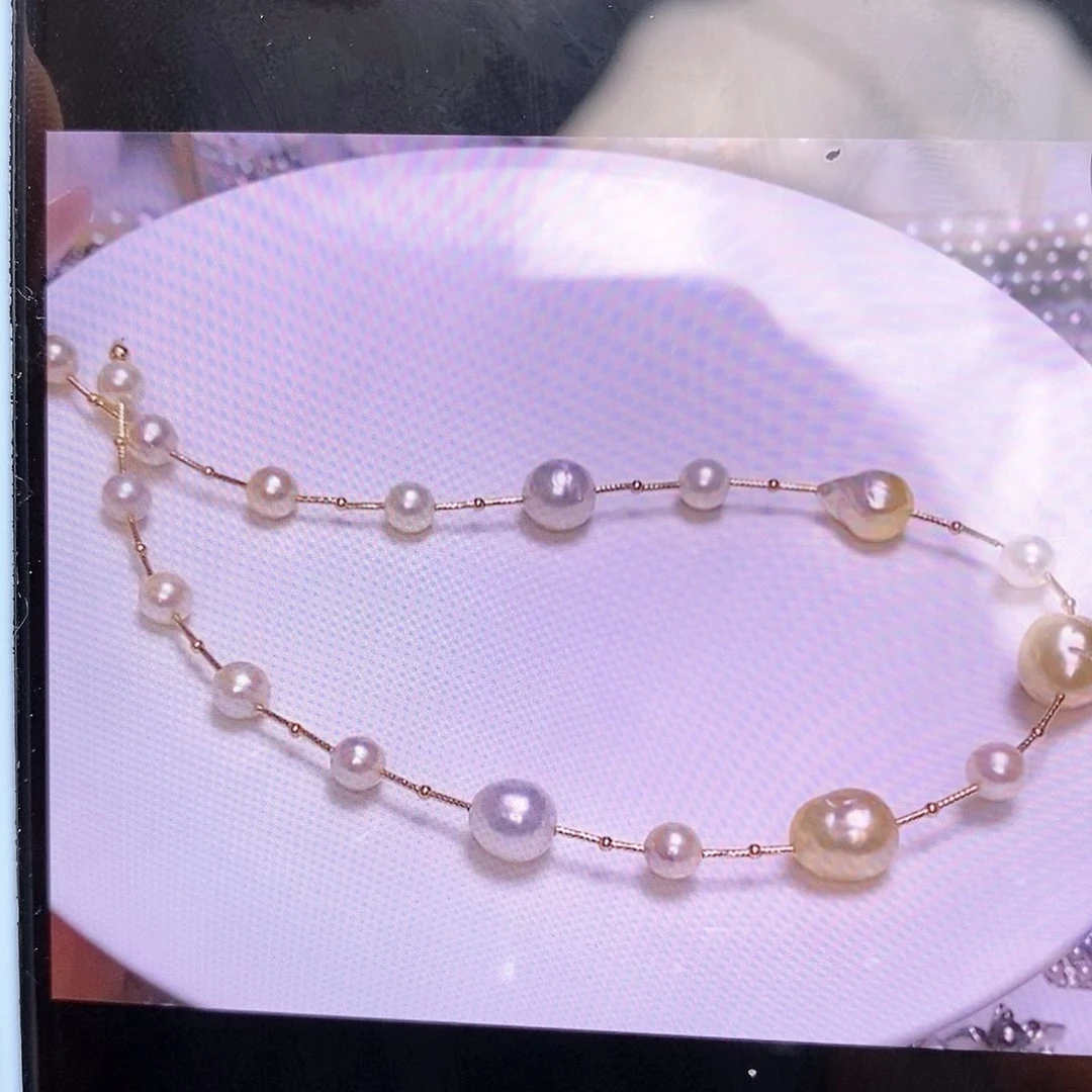 海水珍珠颈饰18K金镶嵌
