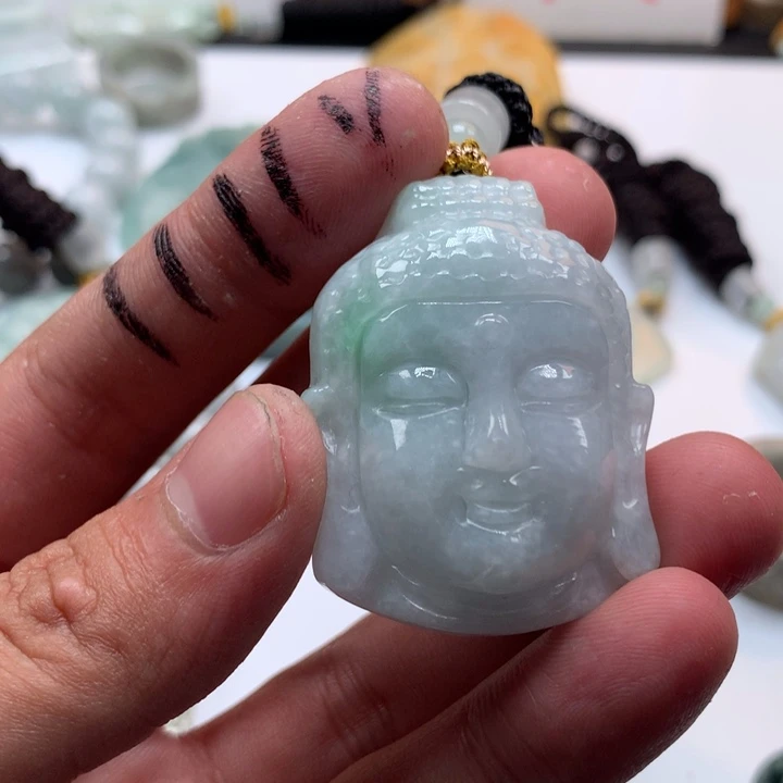 翡翠未镶嵌颈饰保真天然a货翡翠