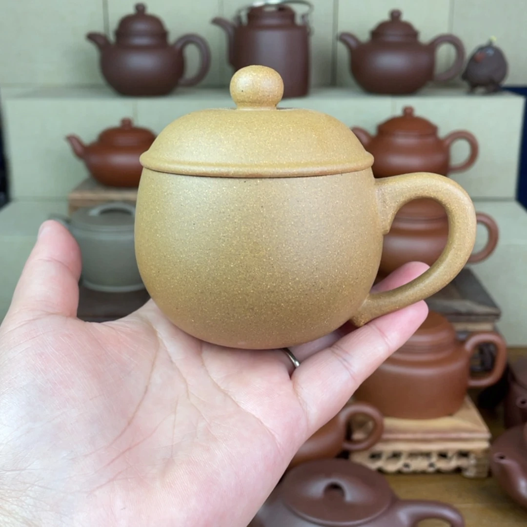 【闪购商品】茶壶紫砂黄段半手工墩墩盖杯～容量：180