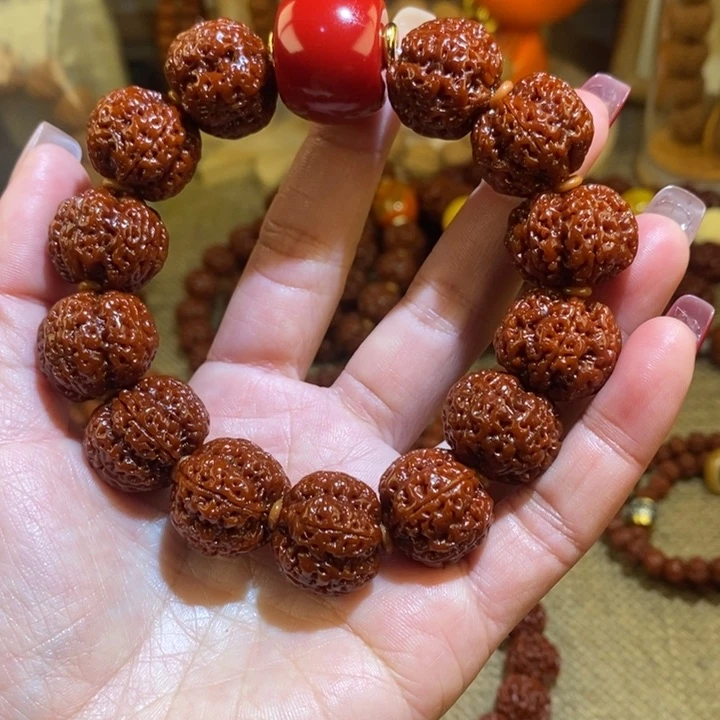 金刚菩提手串205玉华红桶