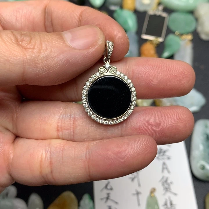 翡翠未镶嵌颈饰天然A货翡翠