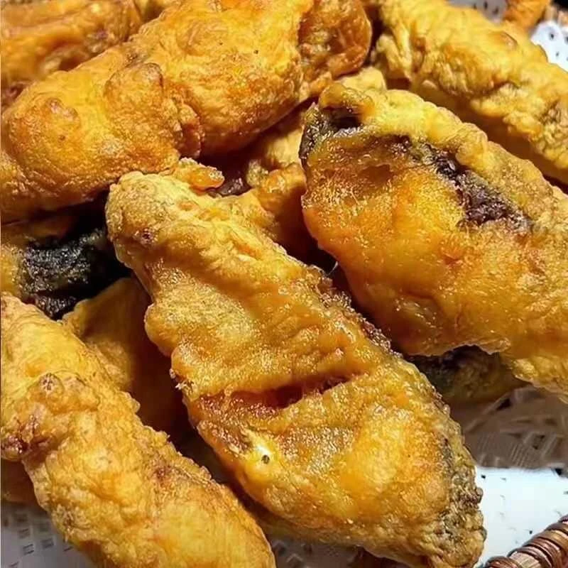 瓦块鱼酥鱼炸鱼块炸大鱼块红烧鱼块加热即食复炸后淡水鱼袋装包邮
