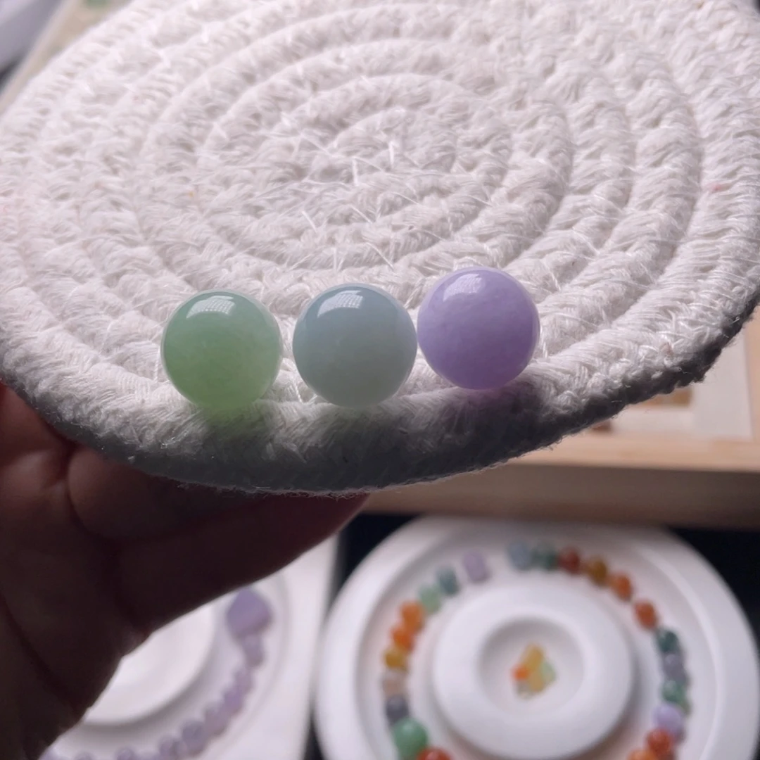 未镶嵌手链翡翠卡13一组三颗珠