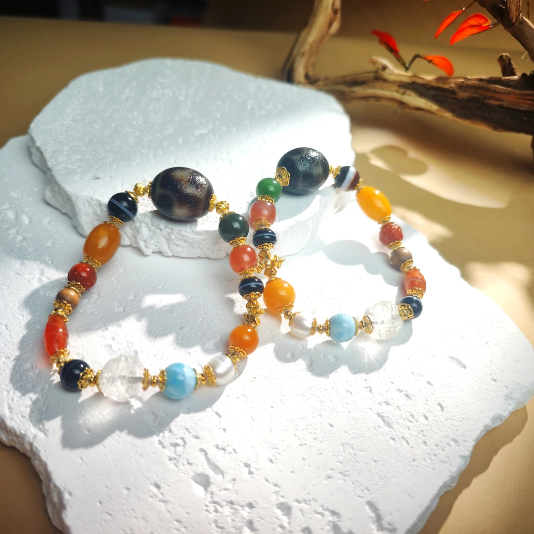 壹加林妹妹 | 玛瑙多巴胺宝瓶手串