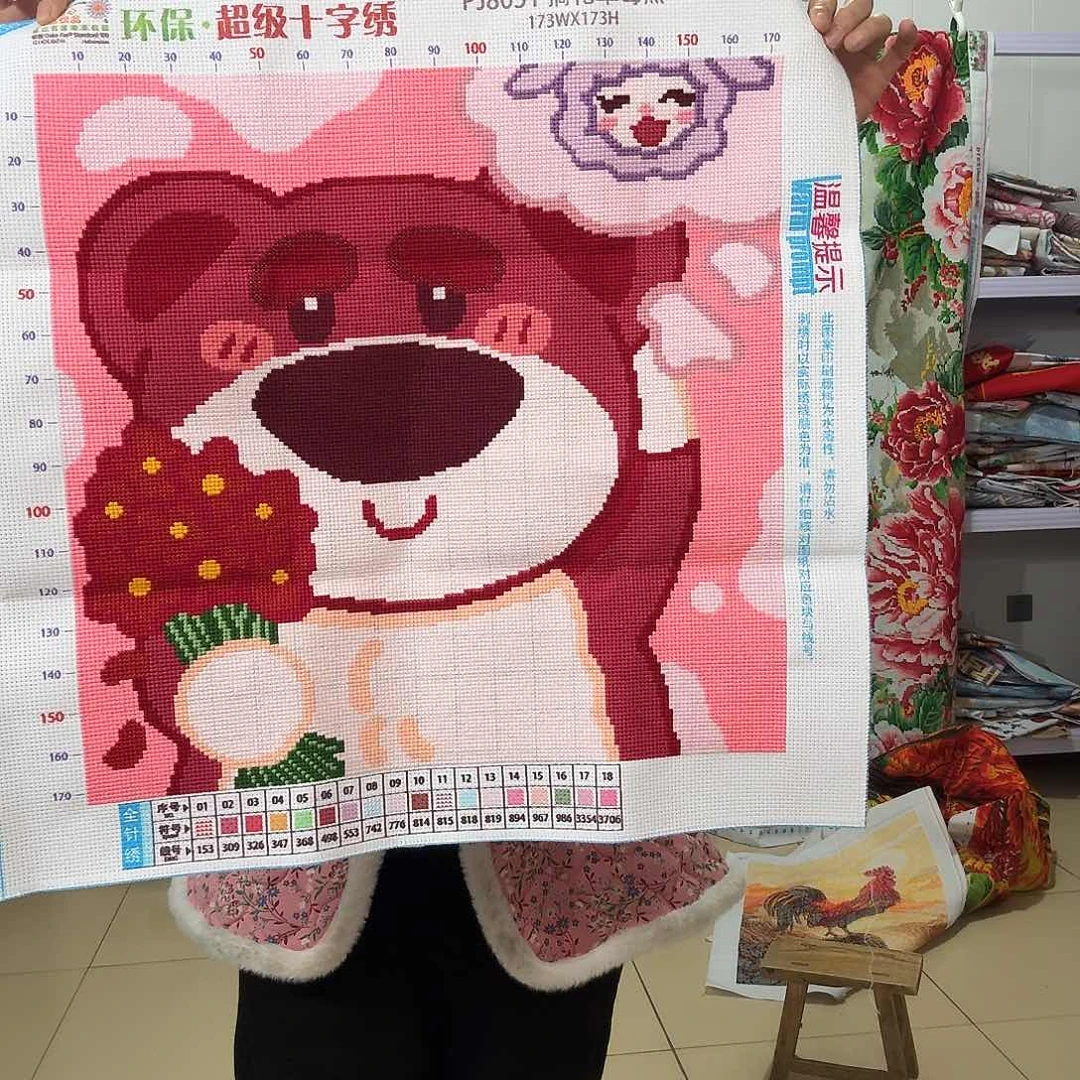 棉十字绣成品出售