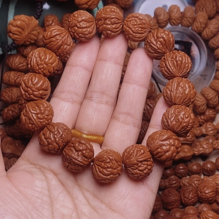 手串文玩核桃龙纹桃核