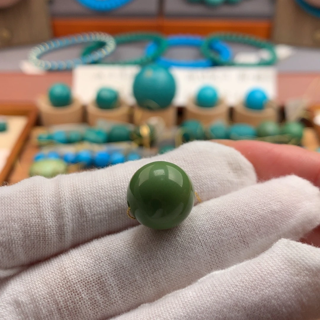 绿松石未镶嵌绿松石14.5mm