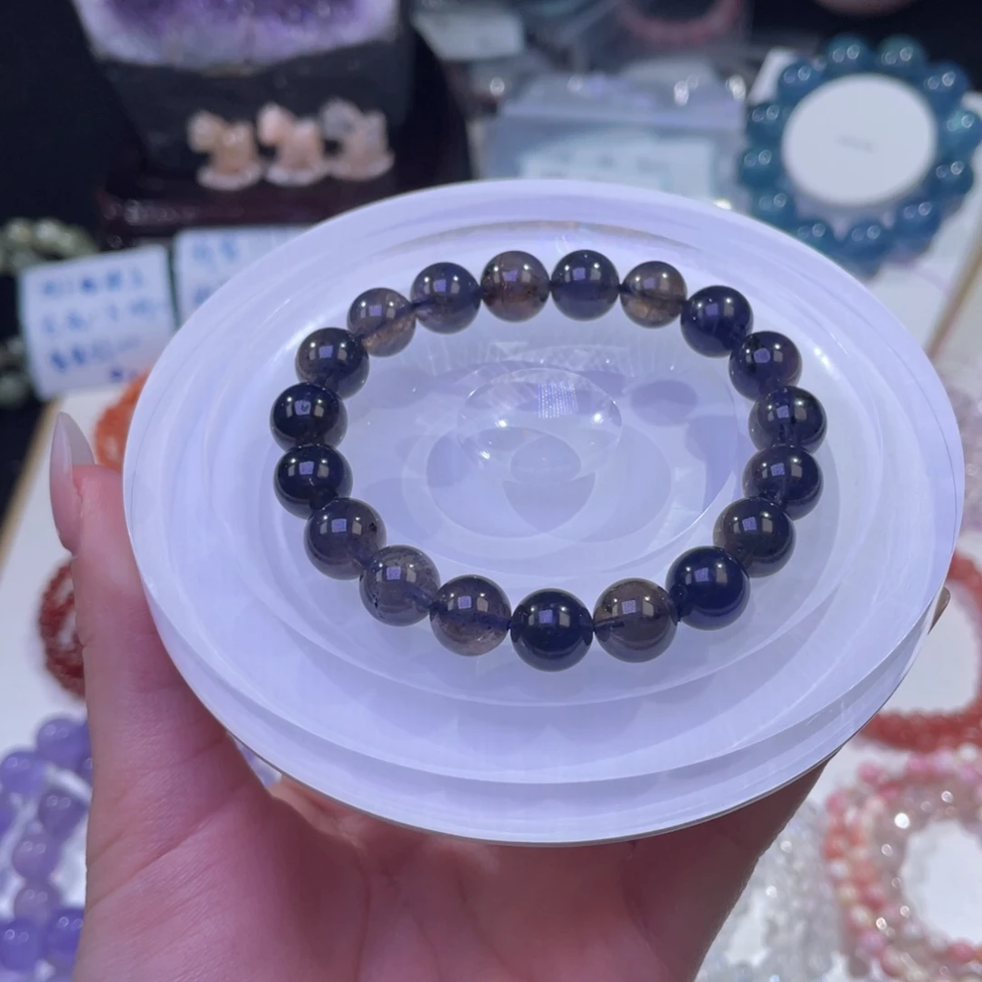 未镶嵌手链水晶满色堇青石9+