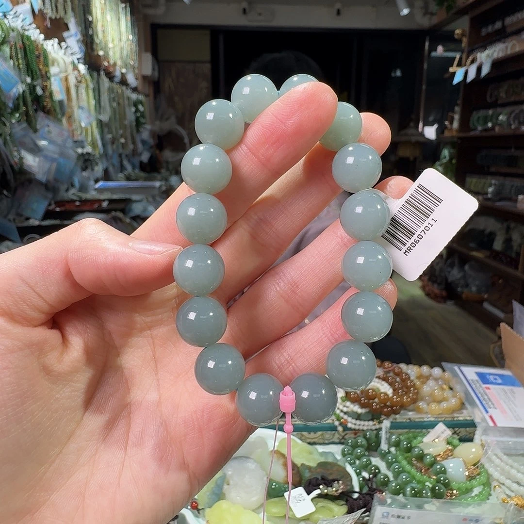 和田玉未镶嵌手链且末蓝