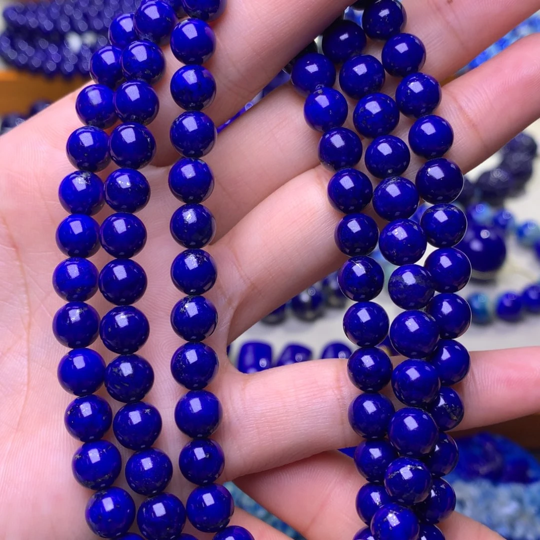 青金石未镶嵌手串7.8mm