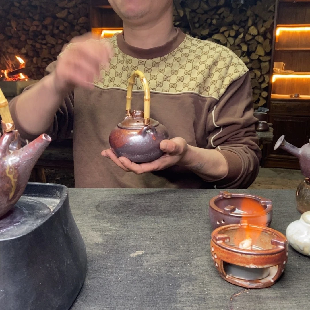 紫砂柴烧紫砂茶具