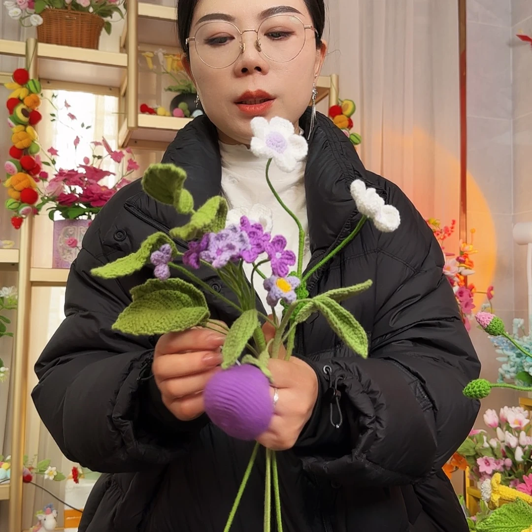 手工钩织设计花束