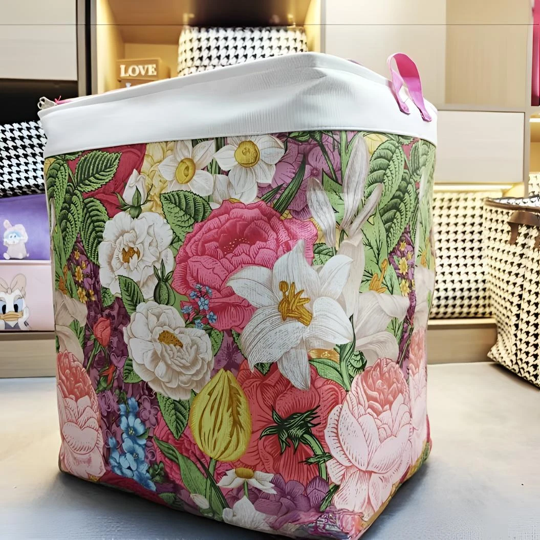 收纳袋钢丝拉链牛津布材质装被子羽绒服收纳承重力强耐用手工储物