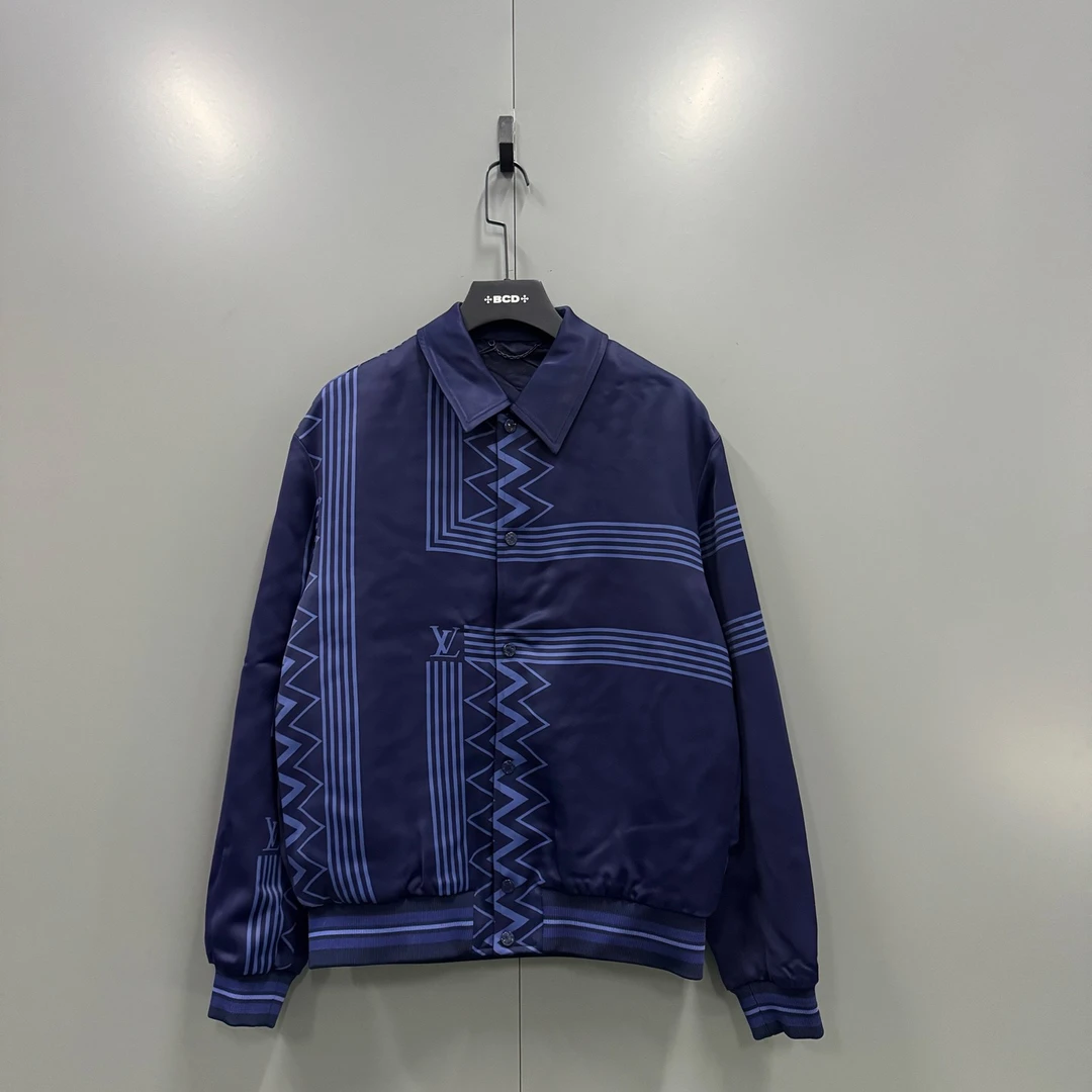 未使用 LouisVuitton/路易威登 j3/蓝色条纹夹克 015961
