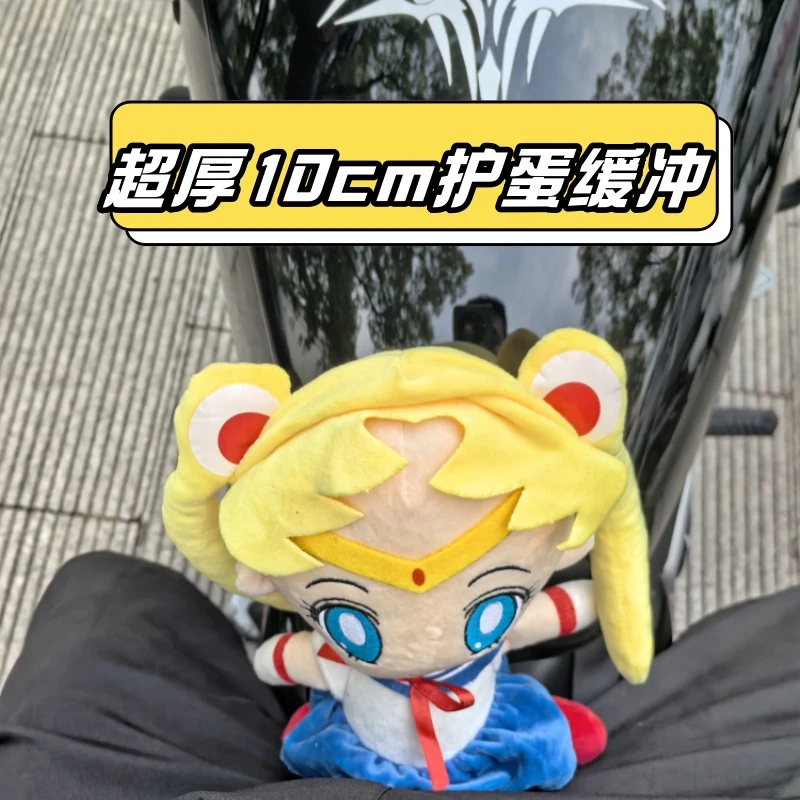 美少女油箱防撞护蛋公仔加厚缓冲仿赛川崎摩托车正玩偶机车忍者