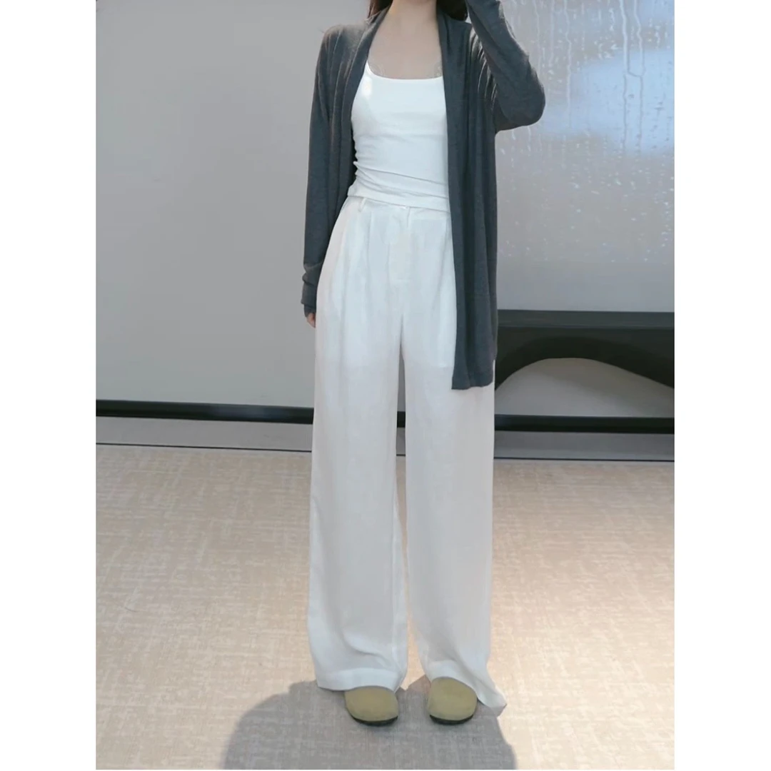 NEW MMSJ（老钱裤2.0）麻料阔腿西裤