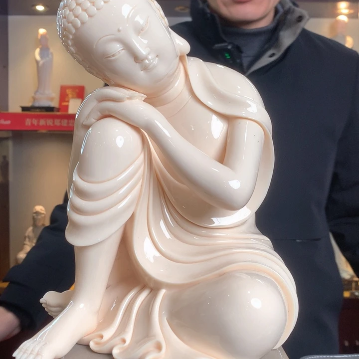 摆件佛印。德化白瓷