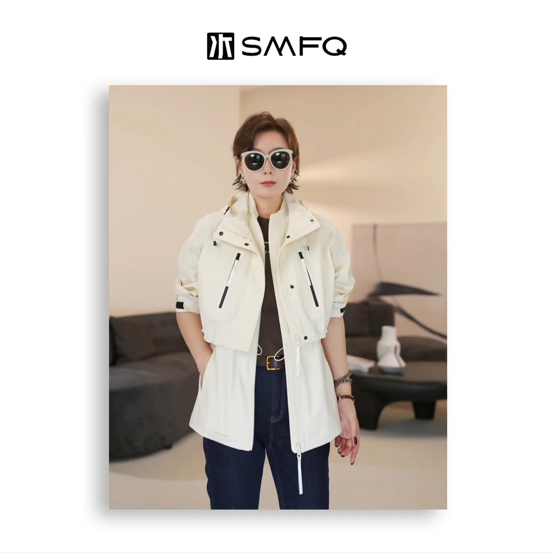 水木夫妻 “”轻量随行”可拆卸两件套马甲 城市轻户外百搭风衣外套