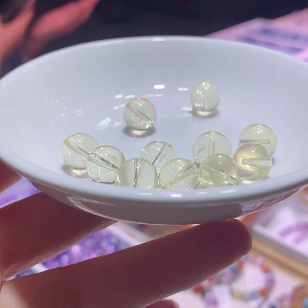 未镶嵌手链水晶10mm黄水晶单珠