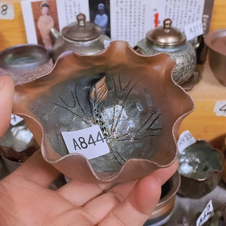 紫砂茶杯柴烧纯手工844