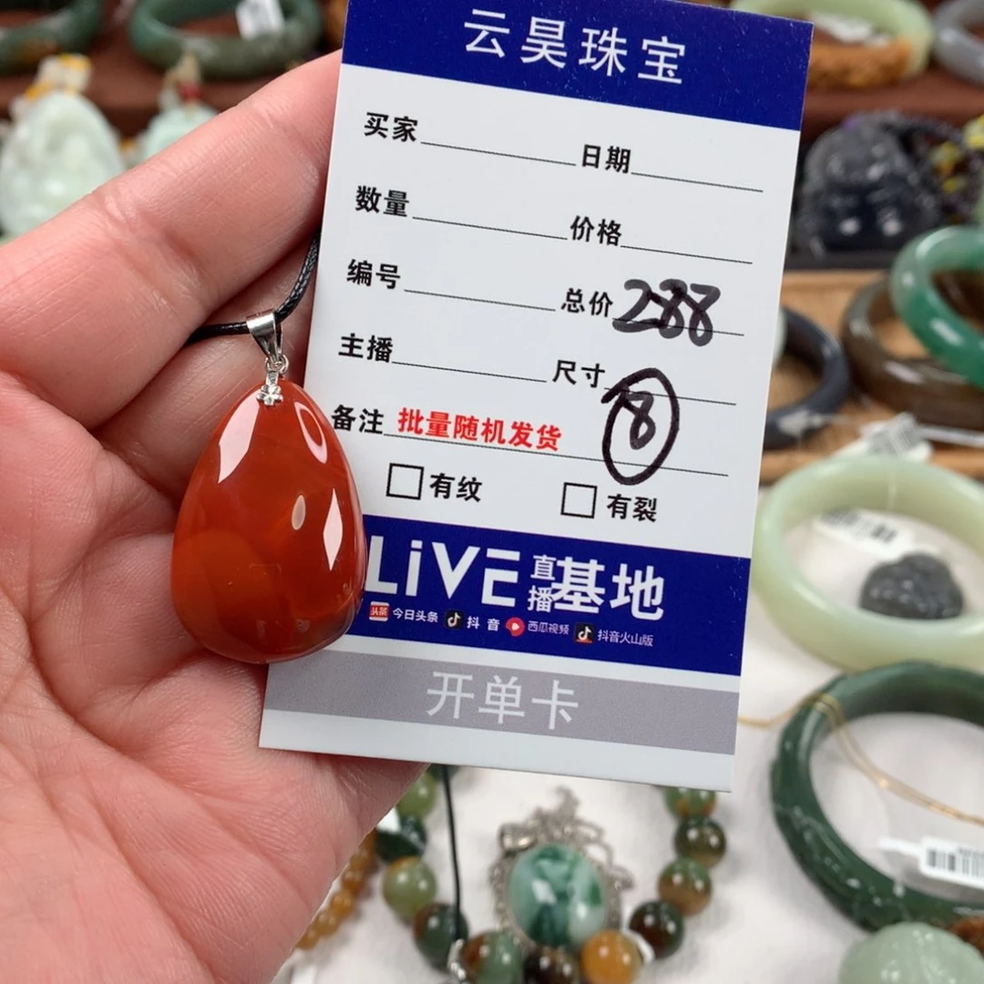 南红玛瑙颈饰银S925镶嵌W****m