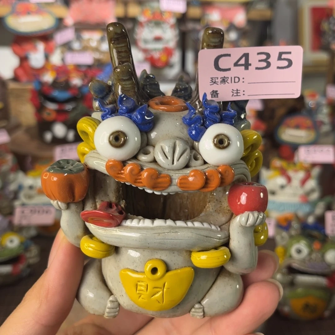 泥塑纯手工茶宠摆件