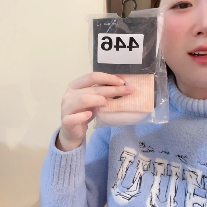 三醋酯纤维一百分M码数粉色袜子446