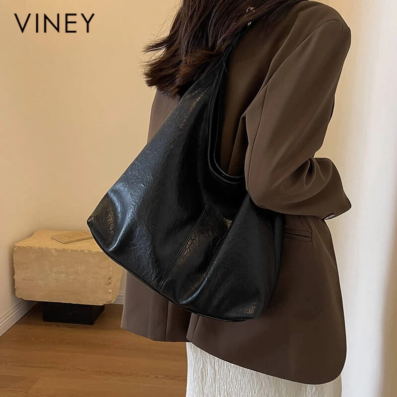 Viney托特包包2025新款女包秋冬单肩腋下包高级感大容量通勤大包