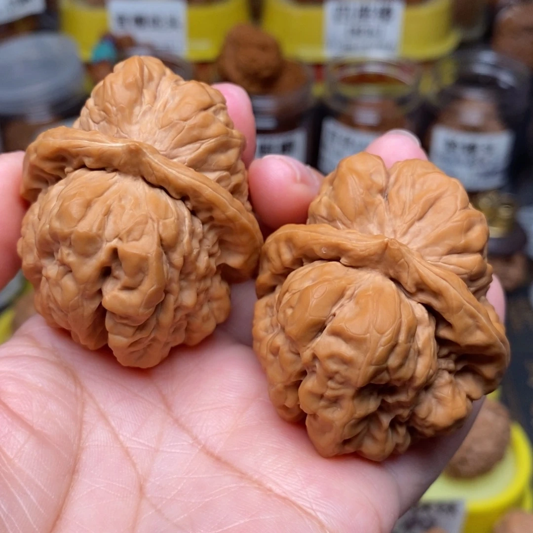 核桃把件蛤蟆头44全品51肚子