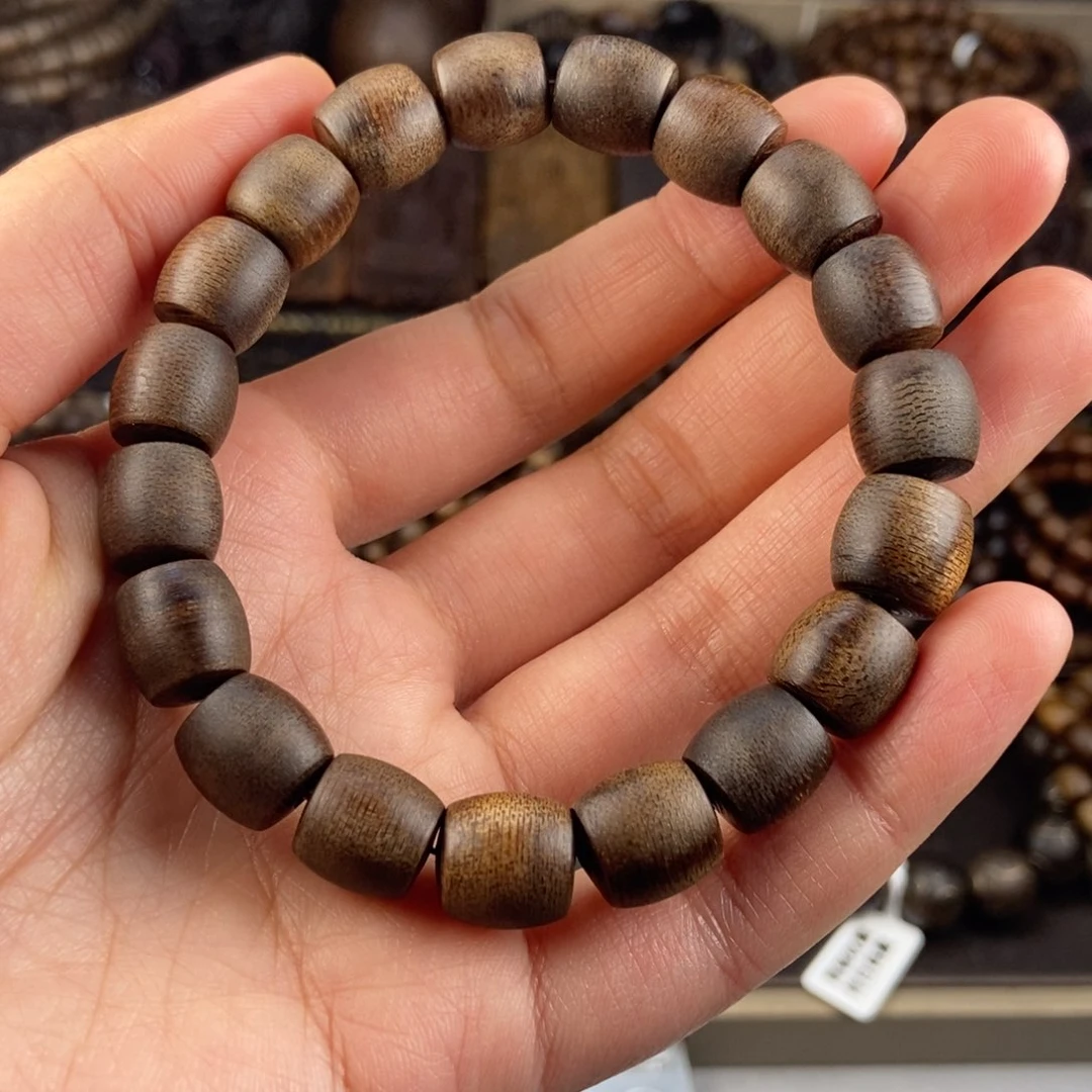 沉香手串老*越南芽庄白棋楠