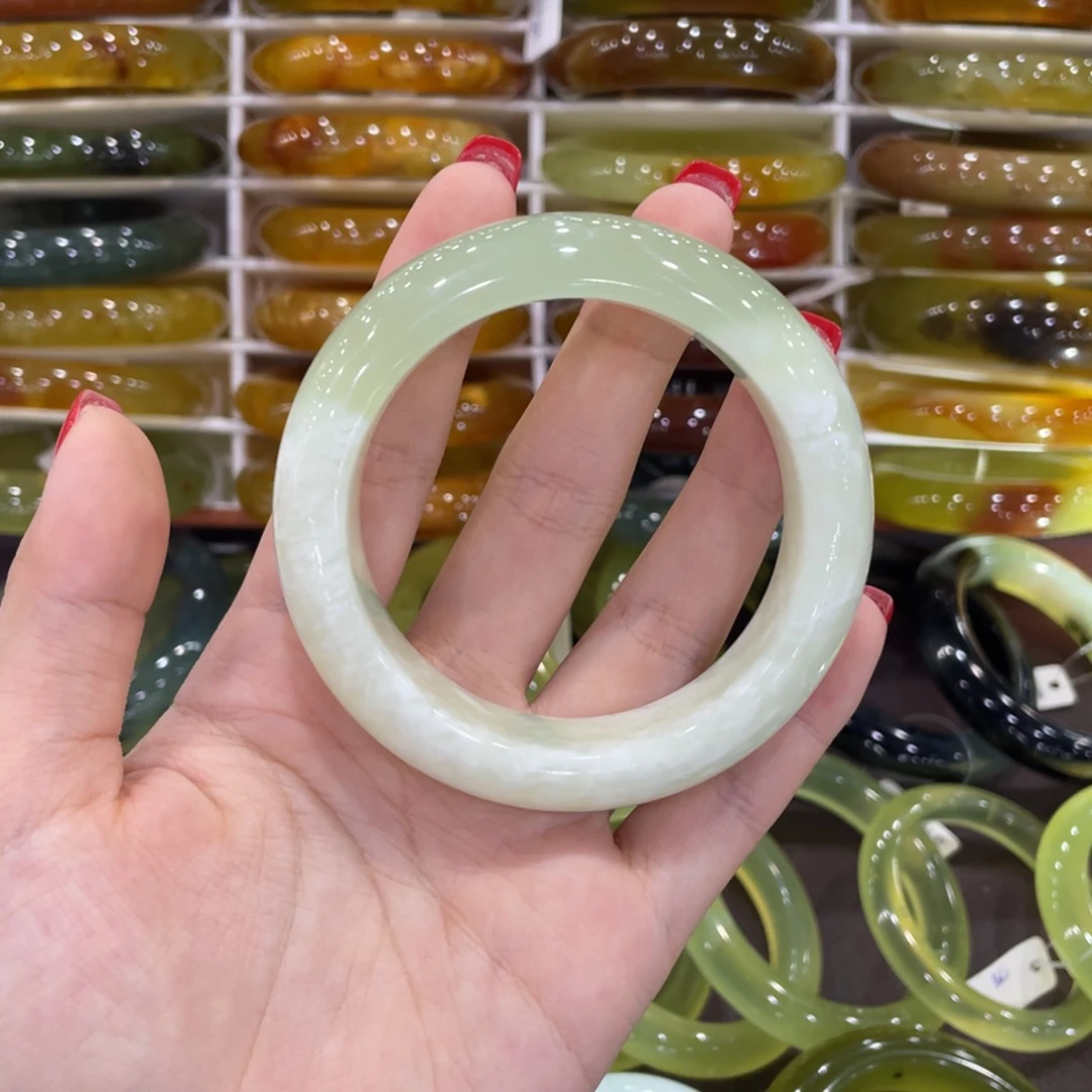 未镶嵌蛇纹石玉手镯
