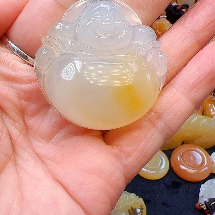 石英质玉（黄龙玉）合金戒指