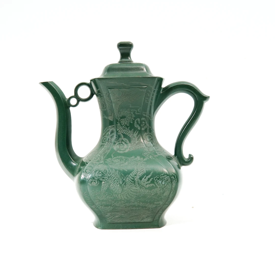 宫廷酒壶-葛岳纯-绿泥-450cc，PLGYC251231003