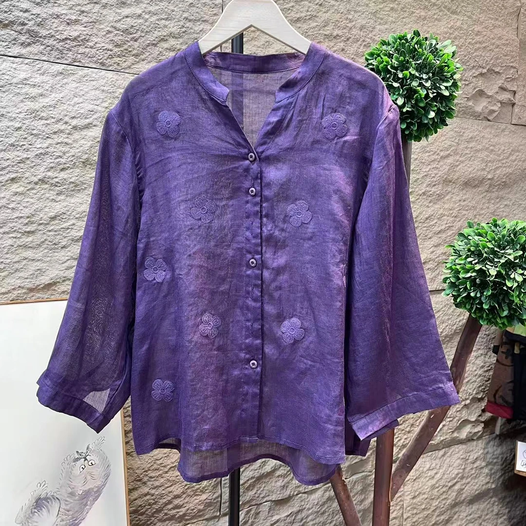 9137新款夏季洋气减龄碎花小衫QZ