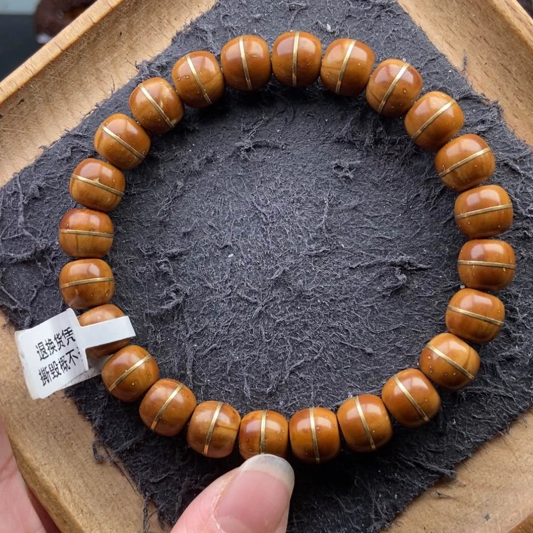 手串紫金鼠10mm纯肉黄金甲