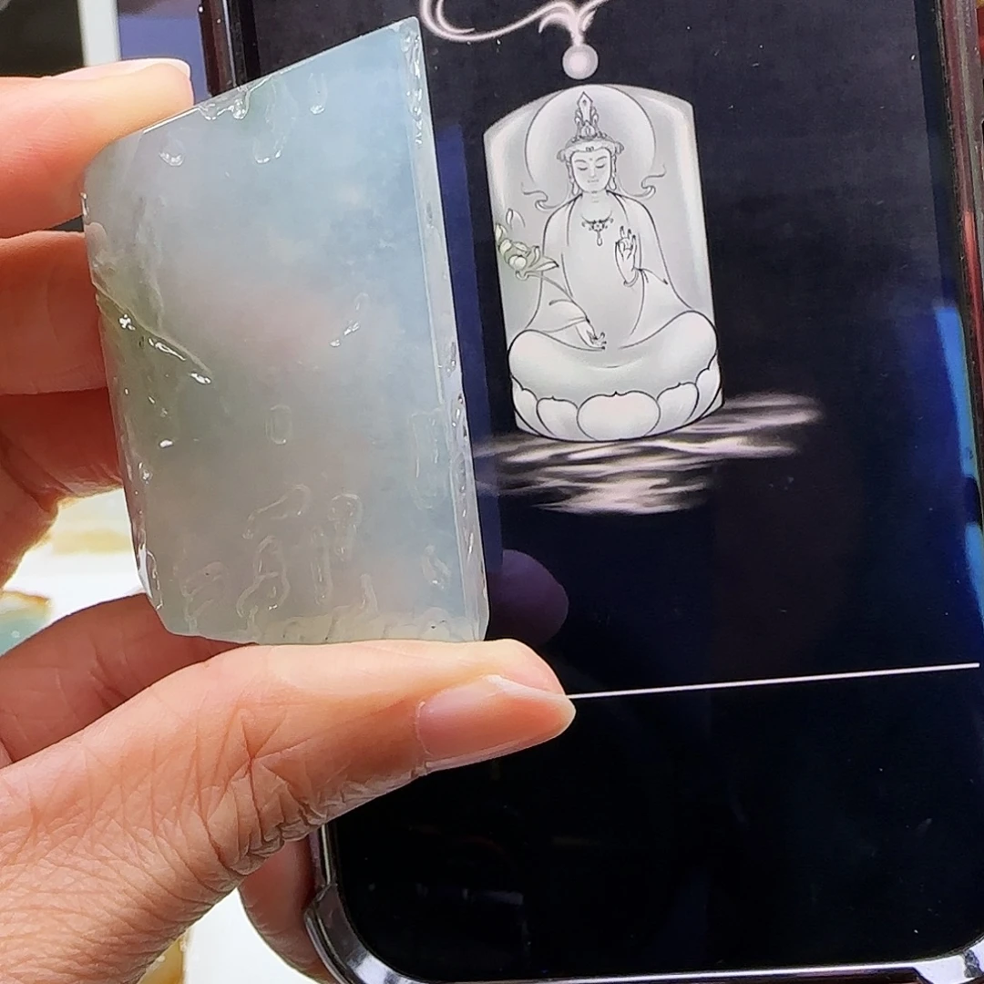 定制翡翠未镶嵌缅甸翡翠挂件