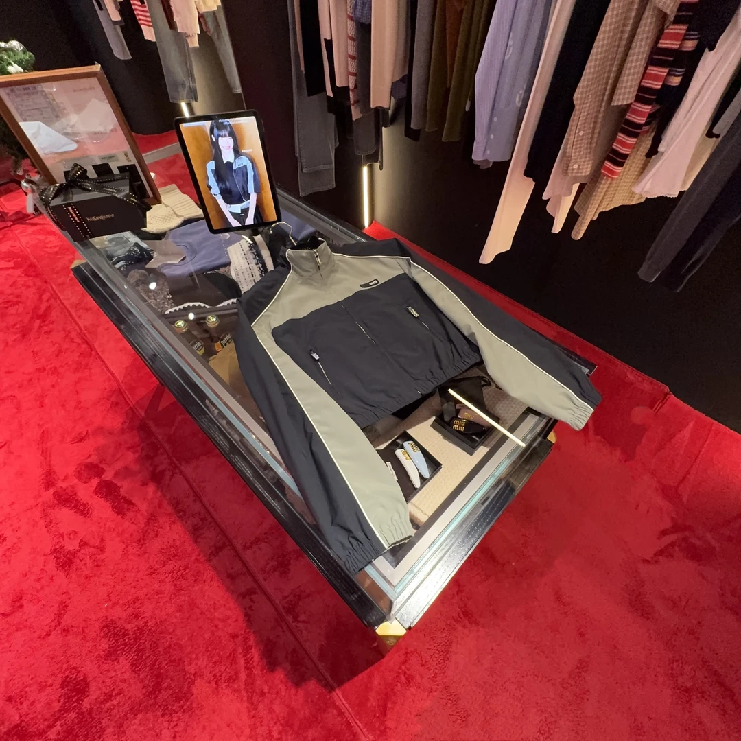 ❉HM 25春夏 修身拼色短款立领拉链夹克#有衬里#1259上新