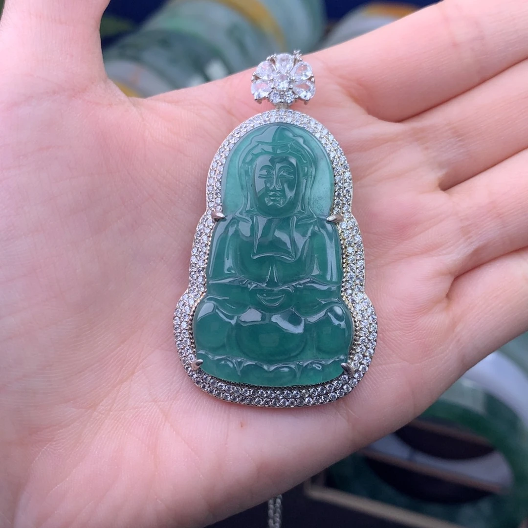 翡翠未镶嵌颈饰翡翠吊坠