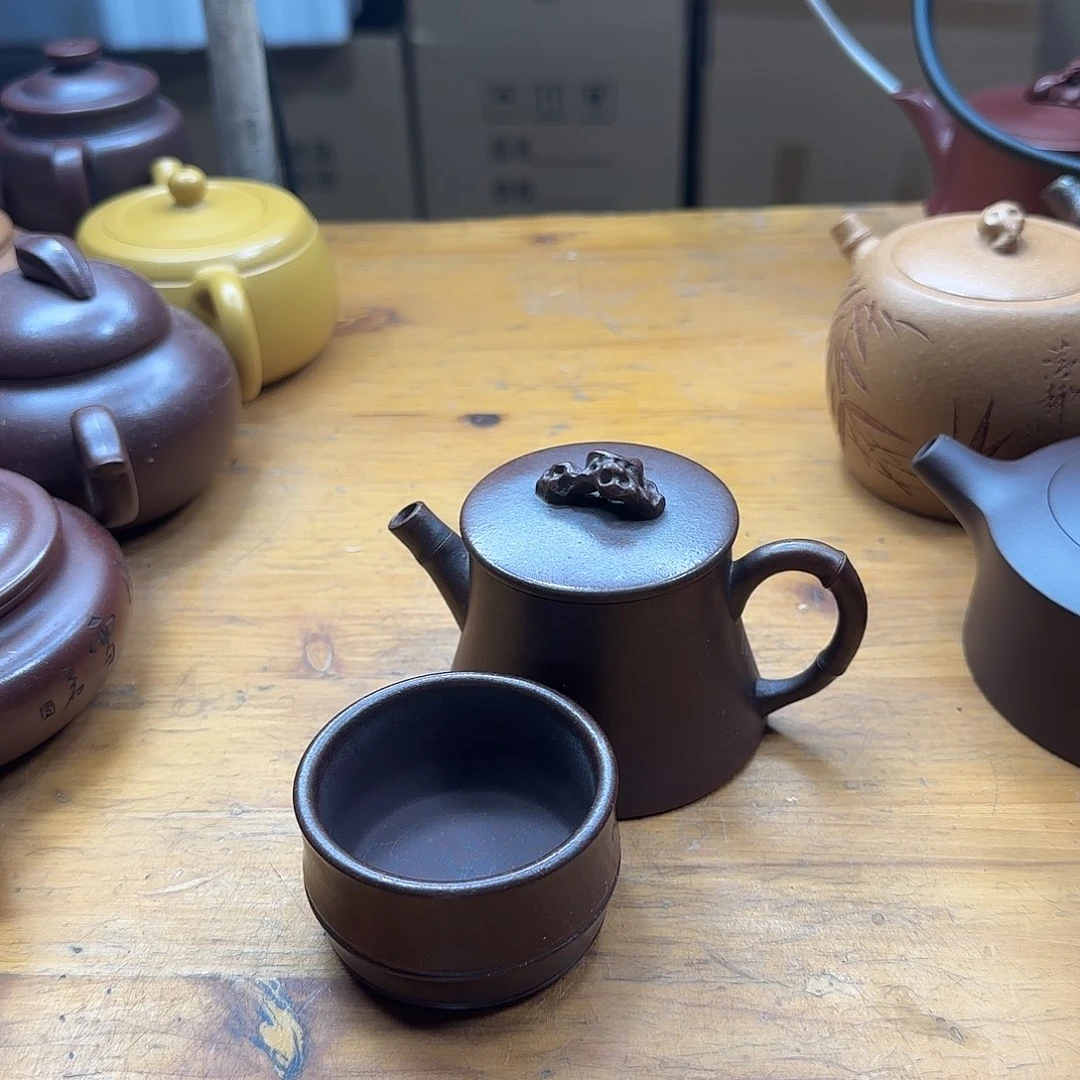 茶壶底槽青民间手艺人全手工制作
