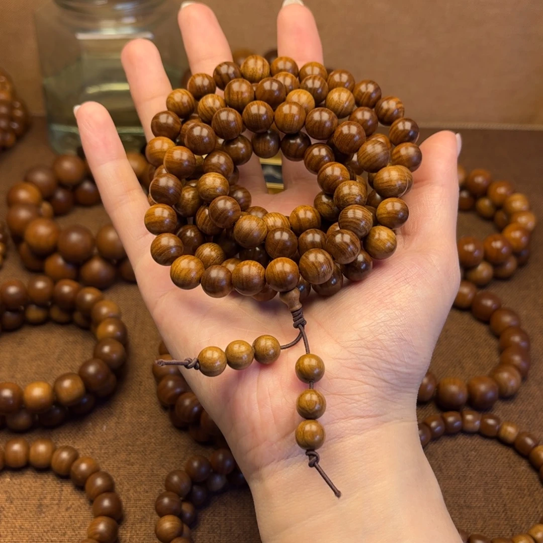 檀香木印度老山檀香1.0*108颗