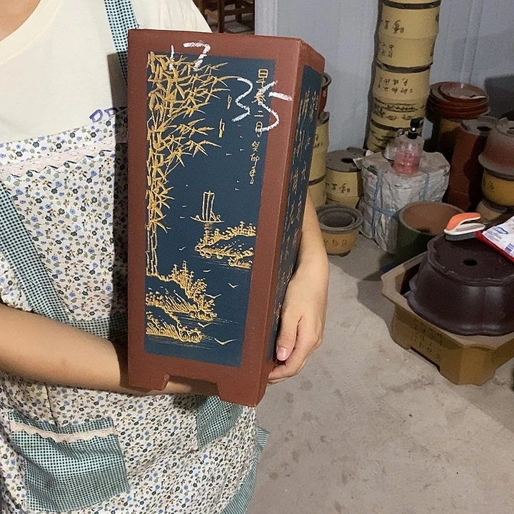 紫砂花盆紫砂花盆