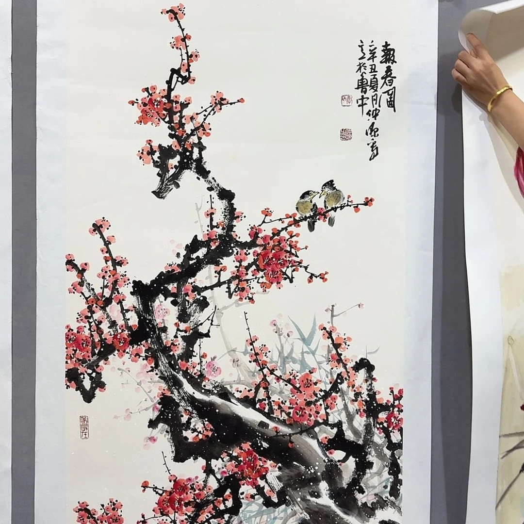 国画亲笔手绘放心去藏