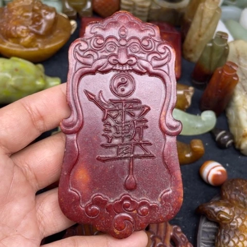 和田玉未镶嵌颈饰104