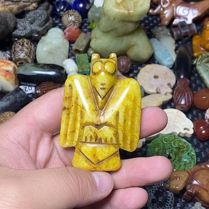 和田玉未镶嵌颈饰17